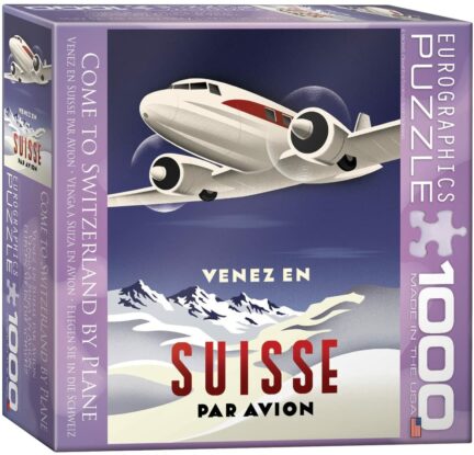 Come to Switzerland by Plane 1000 Piece Jigsaw Puzzle