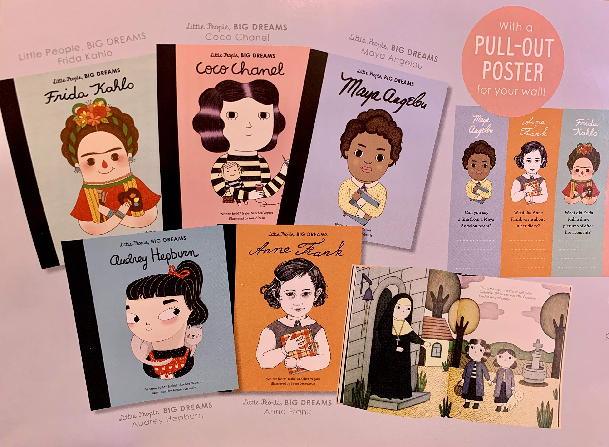 Little People, Big Dreams - Inspiring Artists and Writers 5 Book Gift Set
