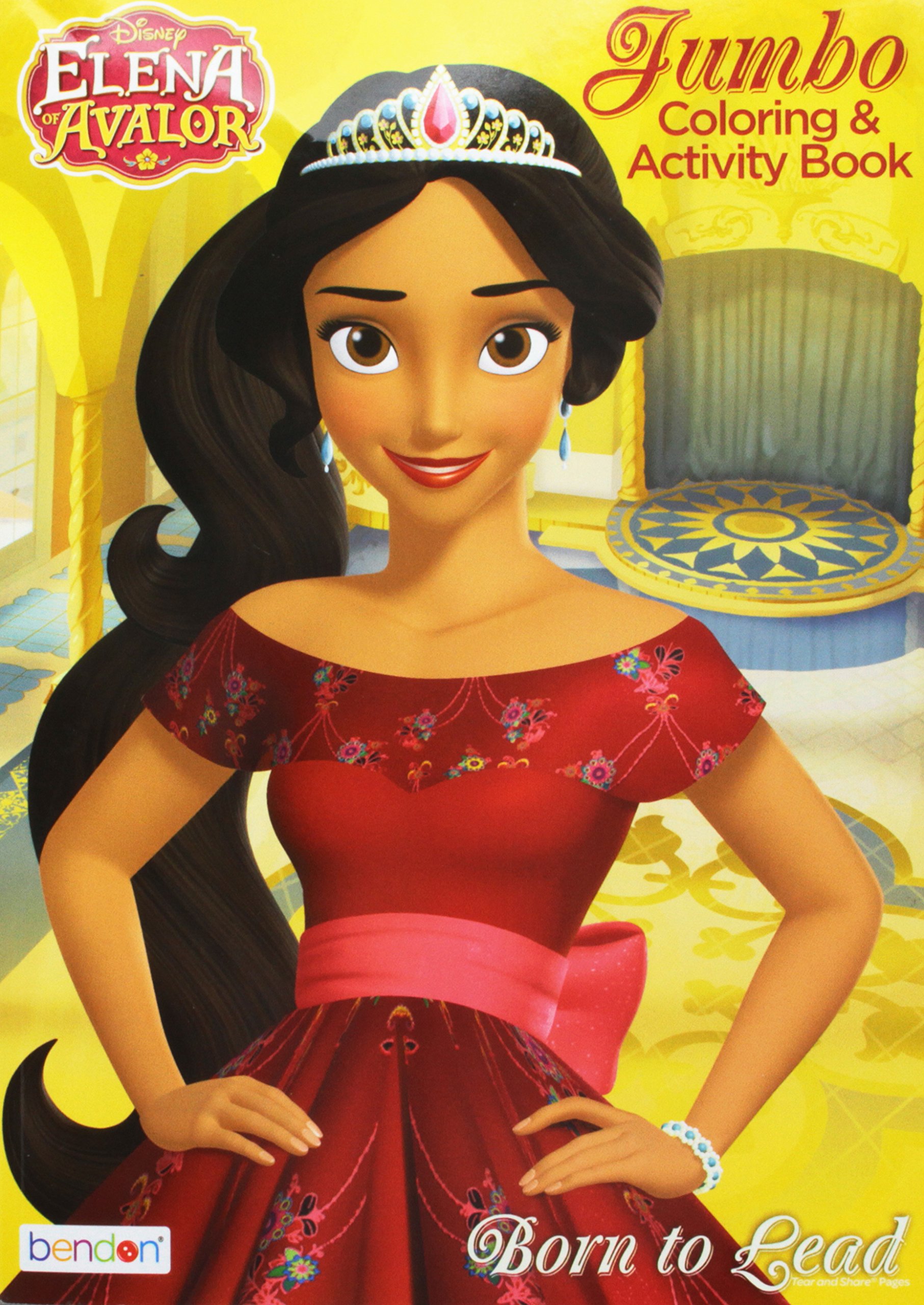 Elena of Avalor Born to Lead: Jumbo Coloring & Activity Book | Green ...