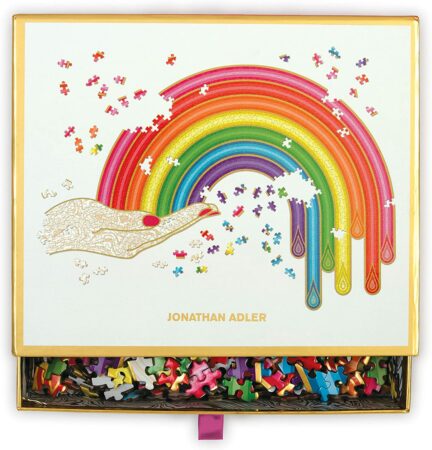 Jonathan Adler Rainbow Hand 750 Piece Shaped Foil Puzzle