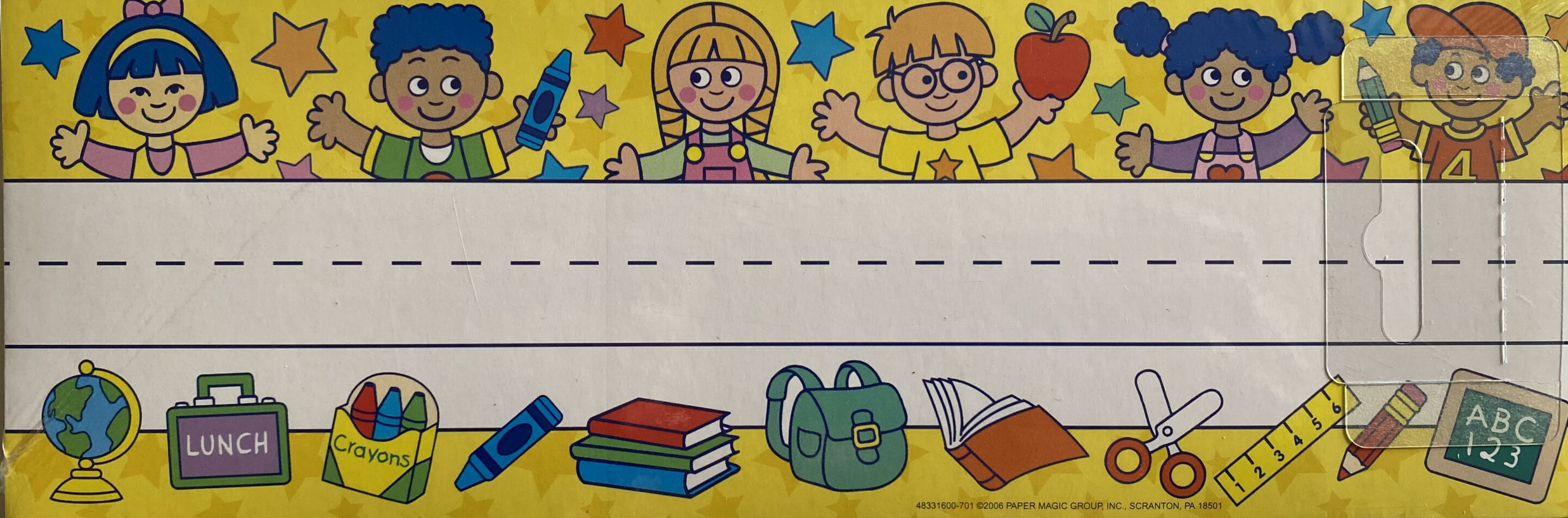 Kids and School Supplies Name Plates