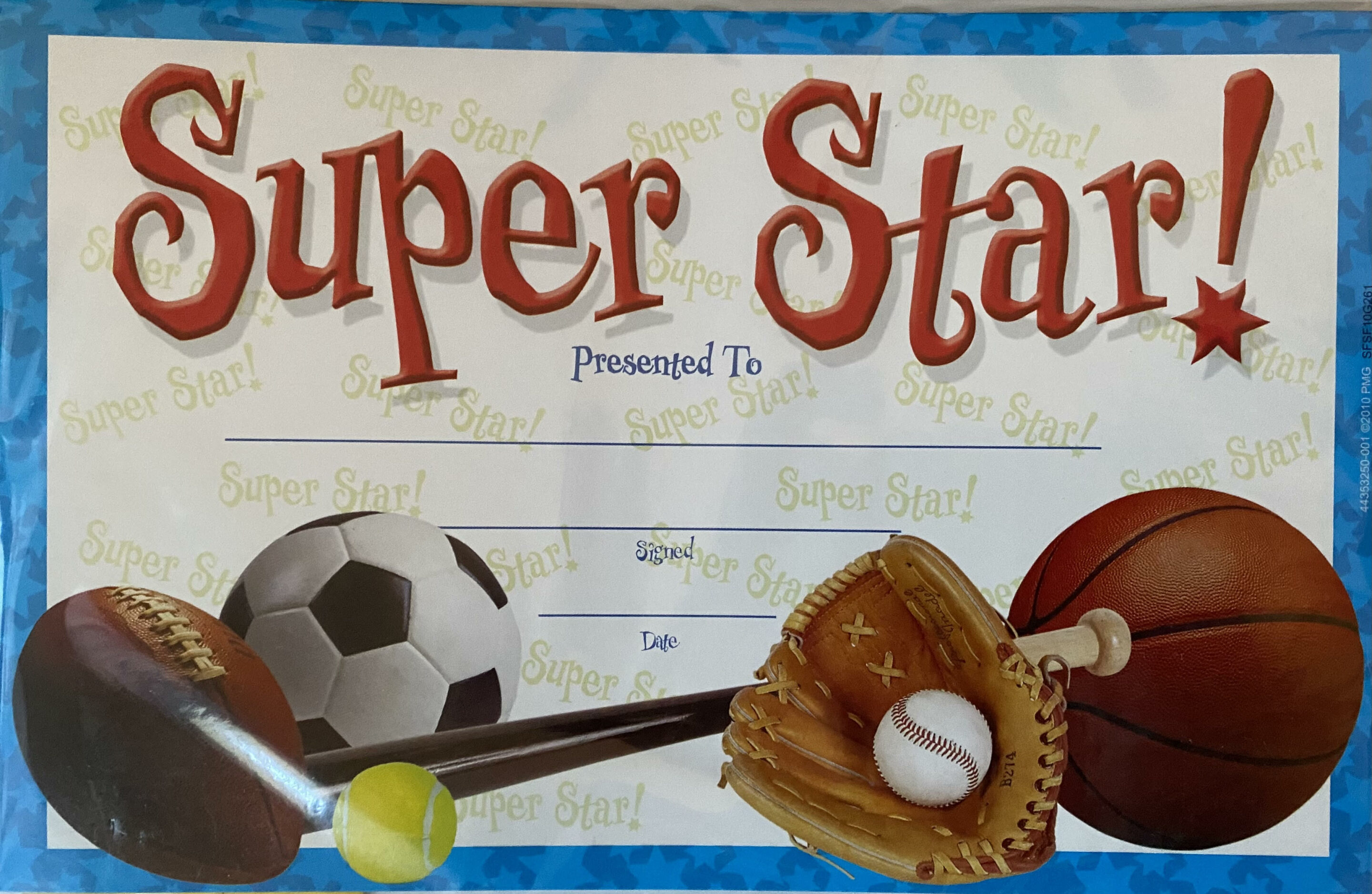 Super Star! Sports Theme Recognition Awards