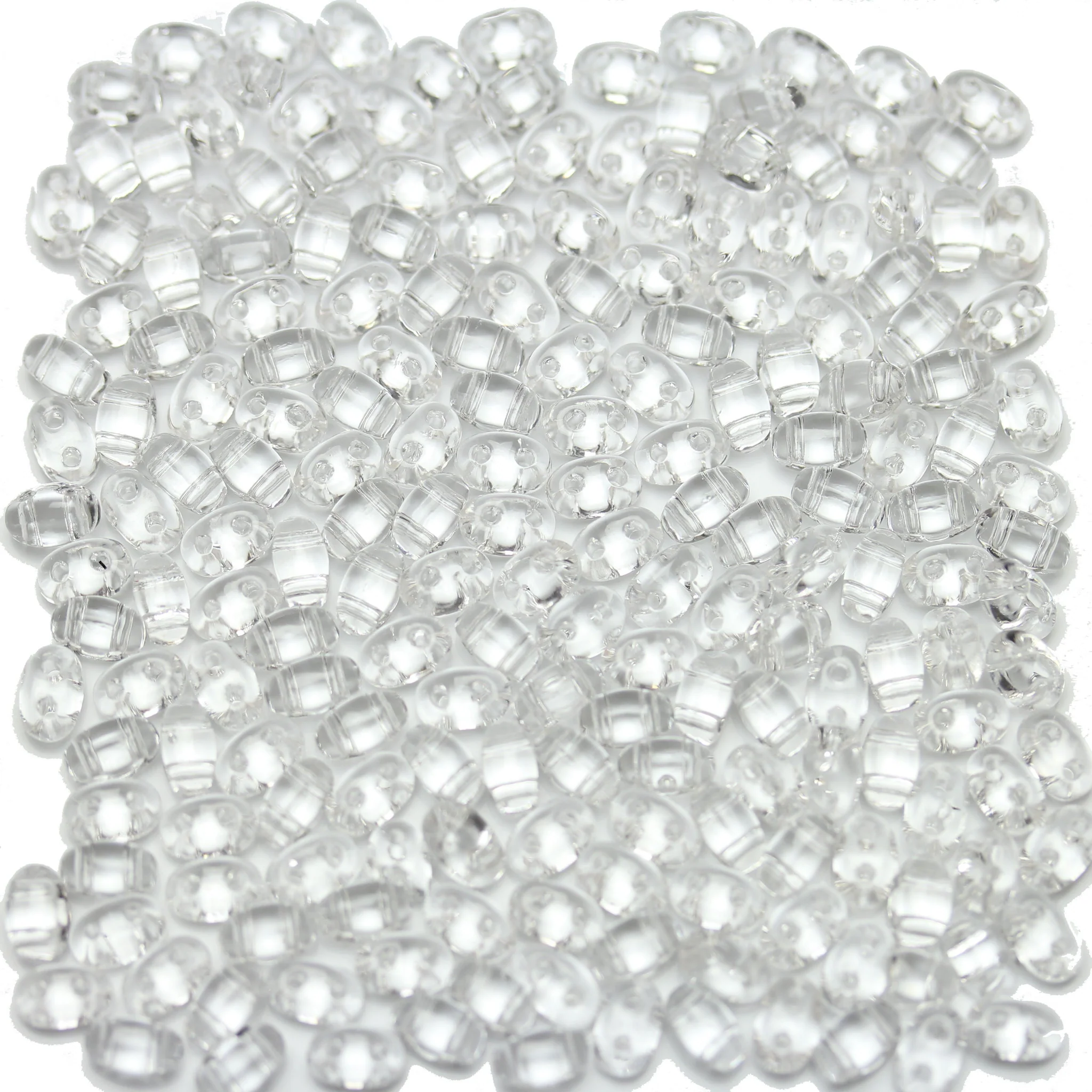Crystal Czech 2-Hole Glass Beads
