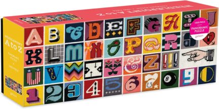 Needlepoint A to Z 1000 Piece Panoramic Puzzle