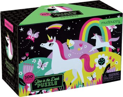 Unicorns 100 Piece Glow in the Dark Puzzle