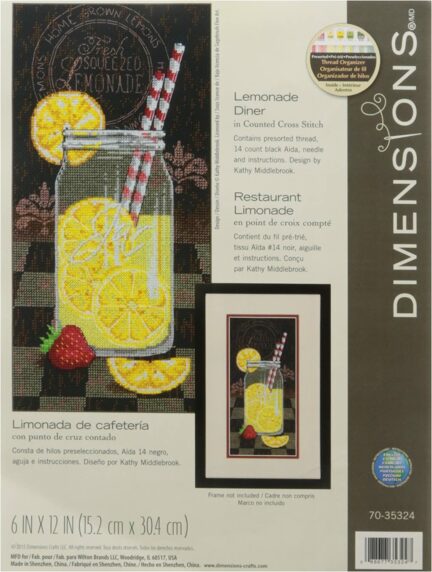 Lemonade Diner Counted Cross Stitch Kit