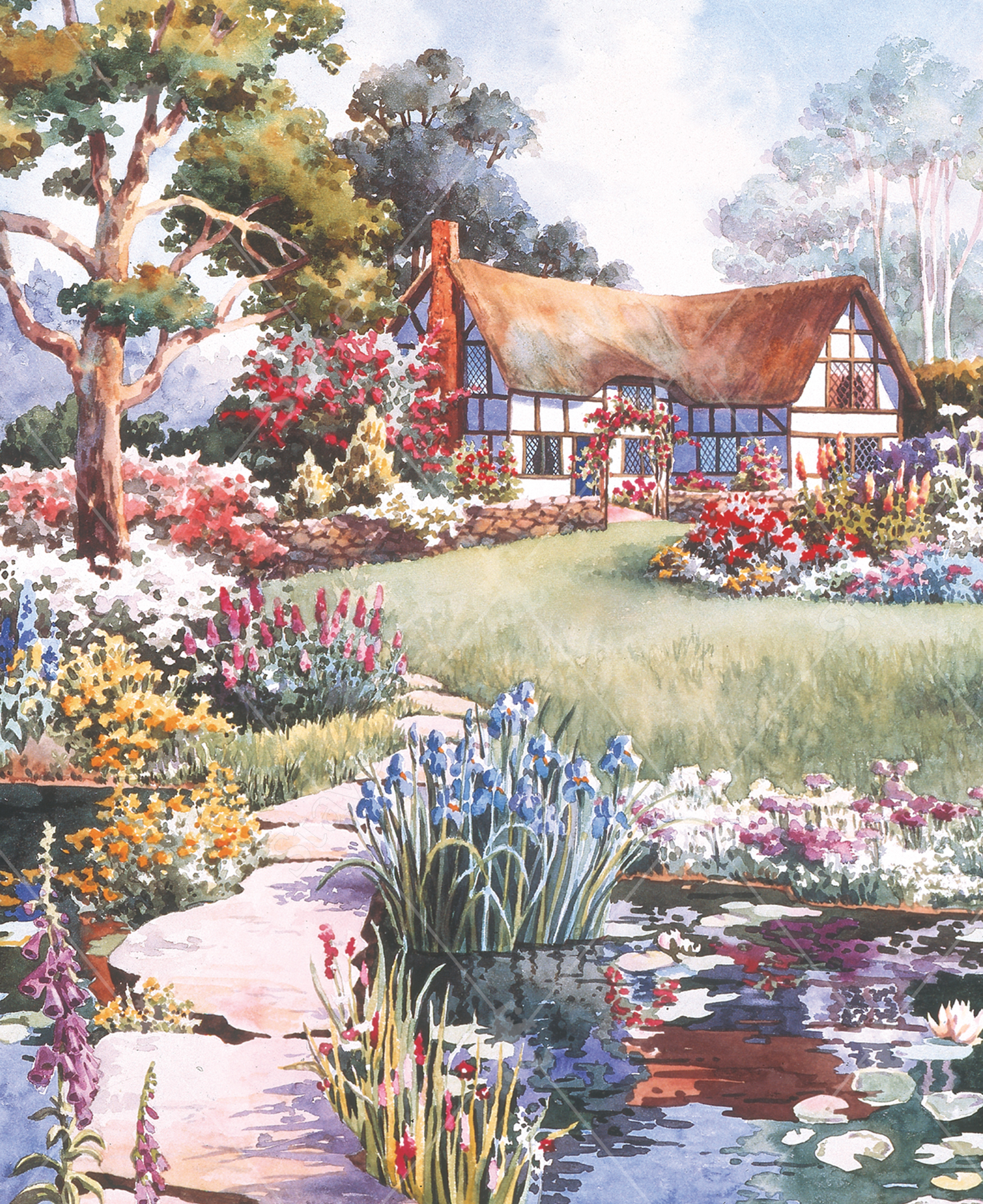 Country Cottages: Peaceful Retreat 1000 Piece Puzzle