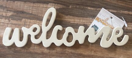 Welcome Wooden Sign