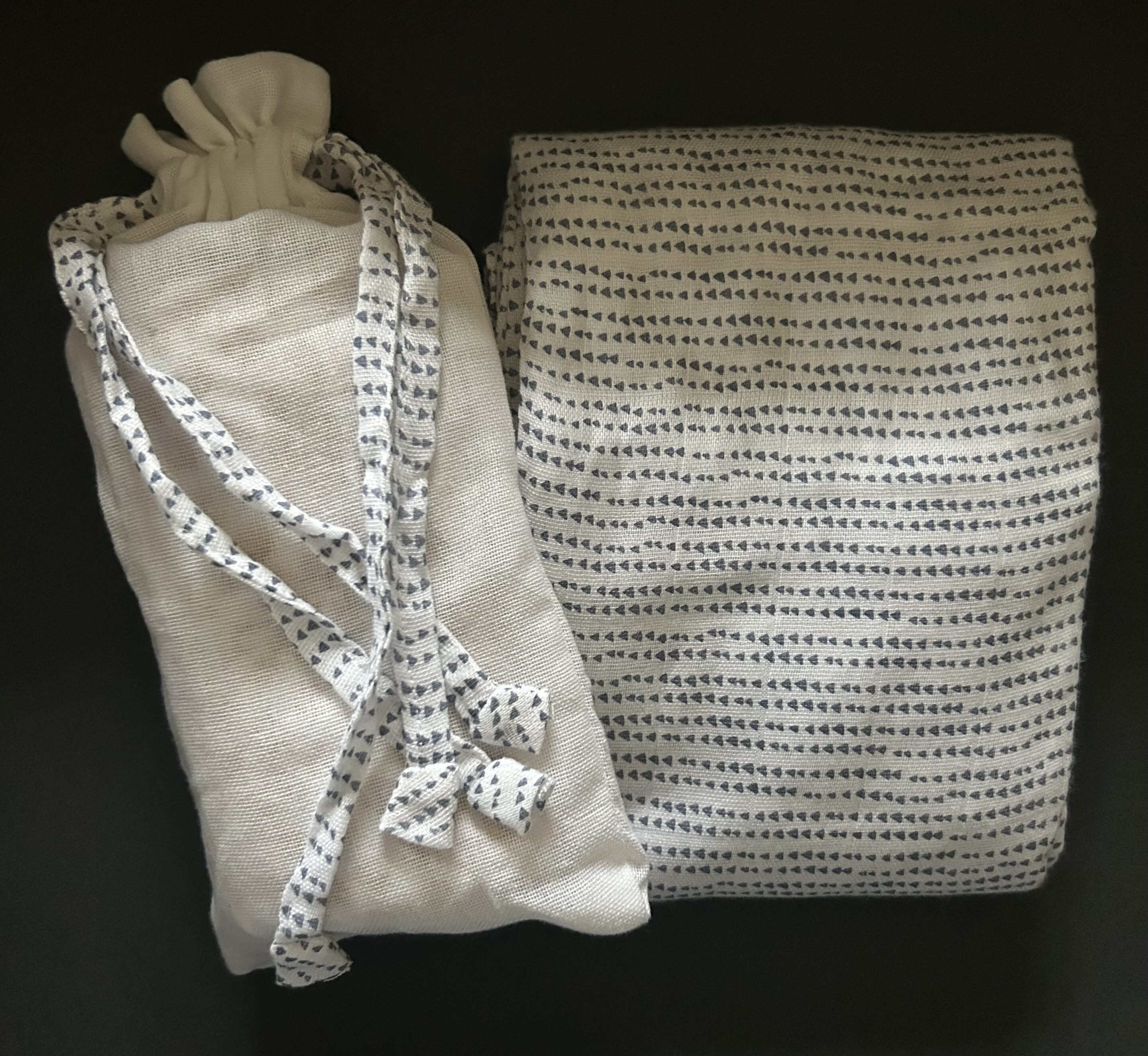 Triangle Stripes Baby Swaddle Blanket 47" x 47"