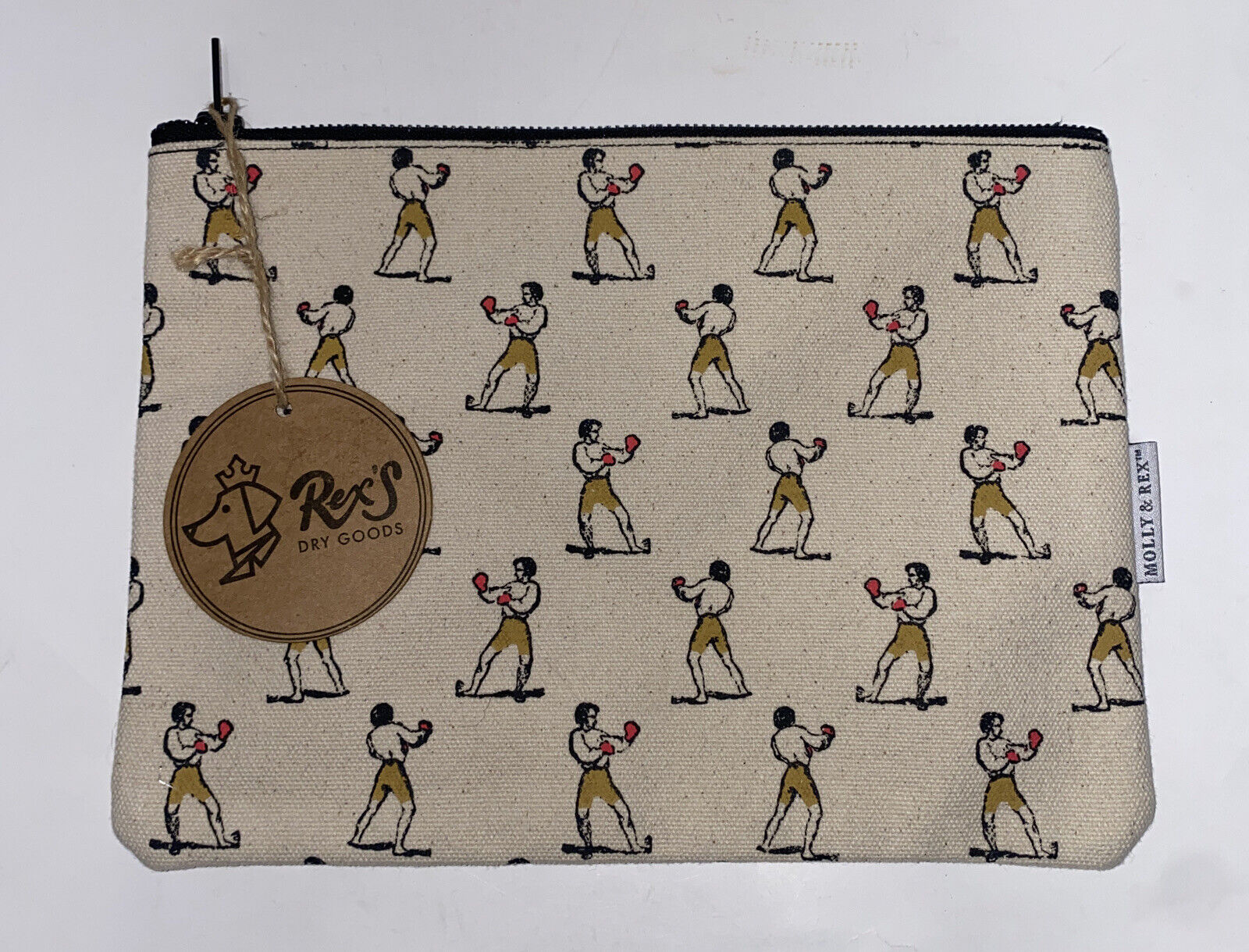 Boxer Zipper Pouch 10.5" x 7.75"