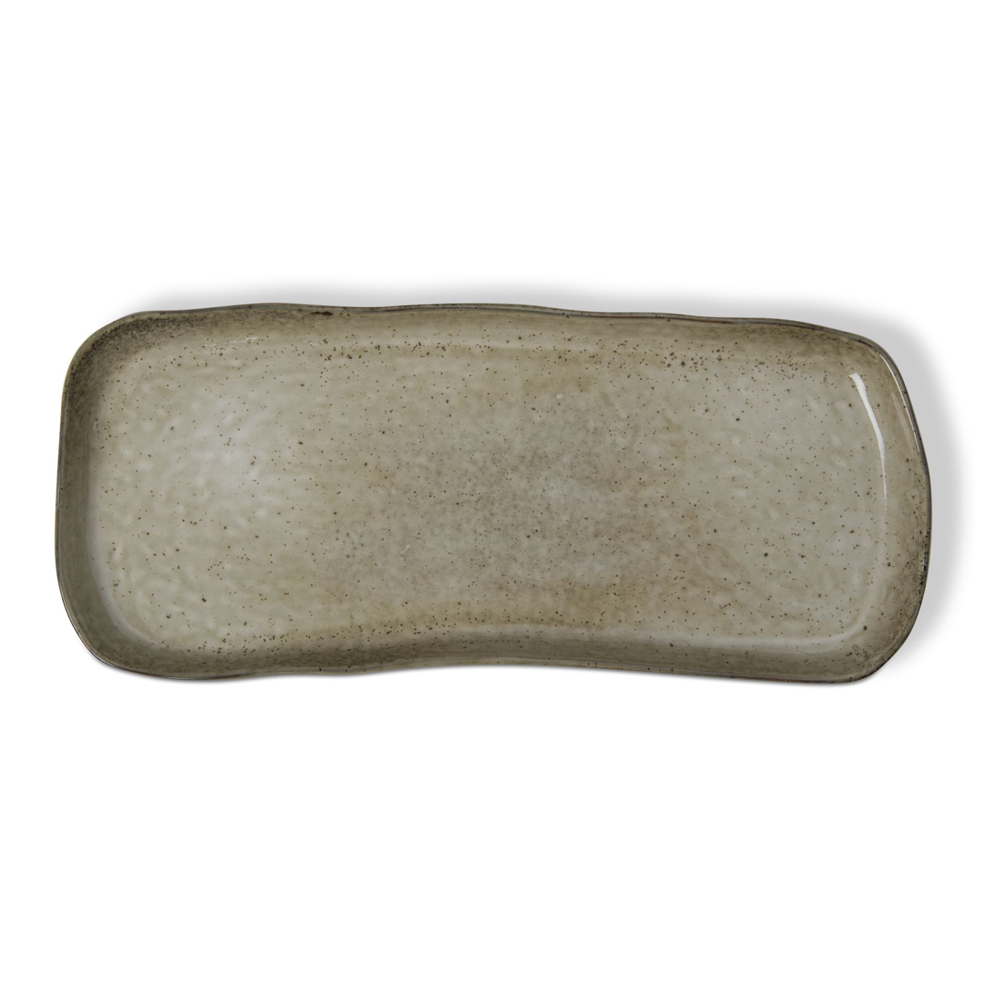 Speckled Double Reactive Glaze Platter 14.5" x 6"