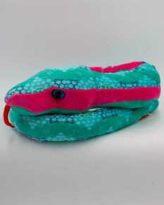 Blue and pink snake stuffed plush toy from Wild Republic