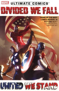 Marvel comic book cover for Divided We Fall