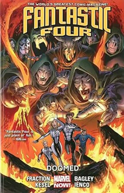 Marvel comic book cover Fantastic Four: Doomed by Fraction Kesel and Bagley Ienco