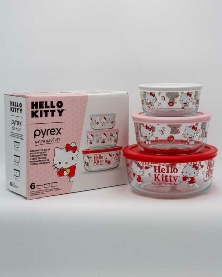 Hello Kitty Pyrex 3 piece set