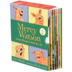 Box set with six Mercy Watson books by Kate DiCamillo.