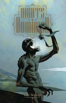 Book cover for Volume 3 of Nights Dominion, a graphic novel.