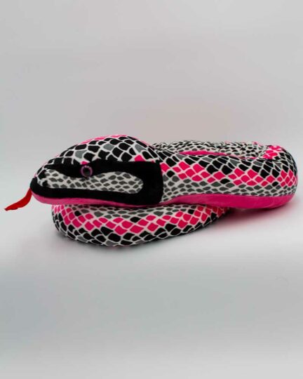 Grey and pink scaled snake stuffed plush toy from Wild Republic