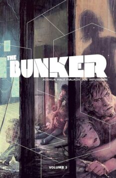 Book cover for Volume 3 of the Bunker, a graphic novel.