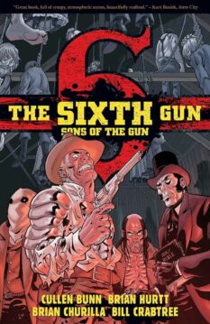 Book cover for The Sixth Gun: Sons of the Gun graphic novel.
