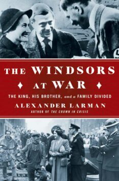 Book cover for The Windsors at War by Alexander Larman