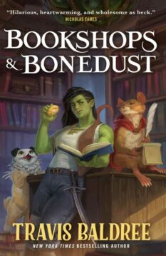 Book cover for Bookshops and Bonedust by Travis Baldree