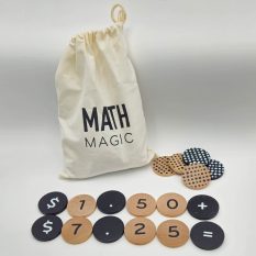 Math Magic bag with numbered chips