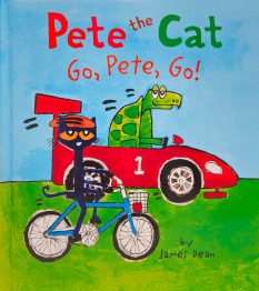 Book cover for Pete the Cat, Go, Pete, Go! By James and Kimberly Dean
