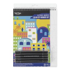 Brea Reese Alcohol Marker Color-By-Number Notepad Kit