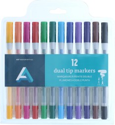 Art Alternatives 12 Dual Tip Markers