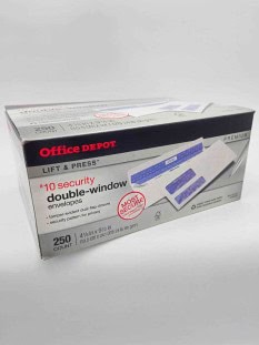 #10 Double-Window Security Envelopes (250 Count)