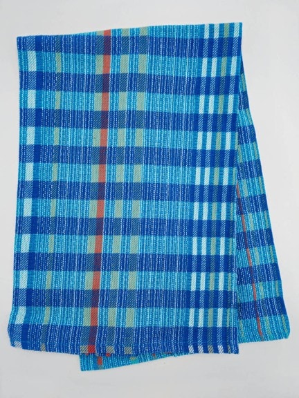 18" x 26" Dish Towel - Blue Plaid