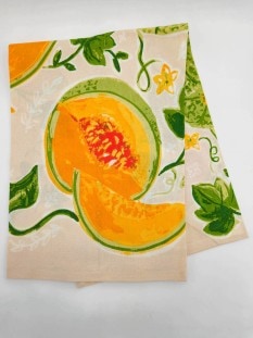 18" x 26" Dish Towel - Cantaloupe Print