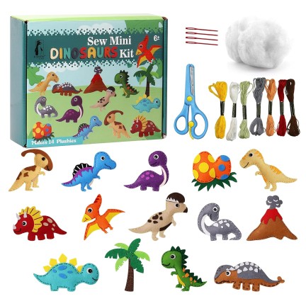 Sew Mini Dinosaurs Kit