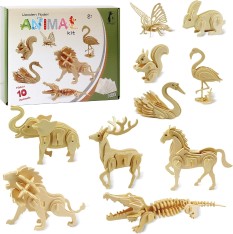 Wooden Model Animal Kit