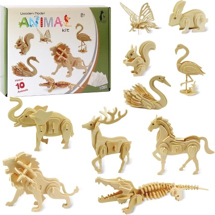 Wooden Model Animal Kit