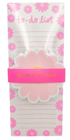 Pink Flower Notepad Set