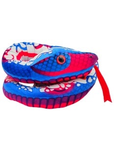 Vibe Brights Snake 53" Plush - Blue