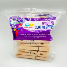 Wooden Clothespins (24 Pack)