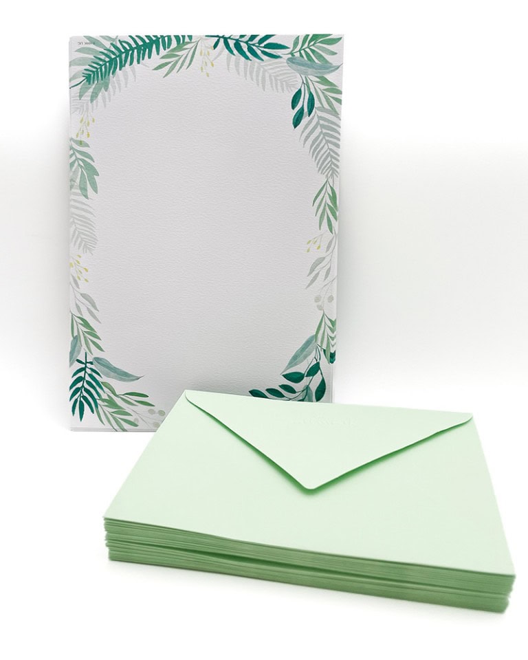 Green Leaves Cards