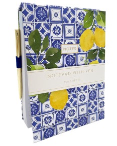 6" x 8" Covered Notepad with Pen