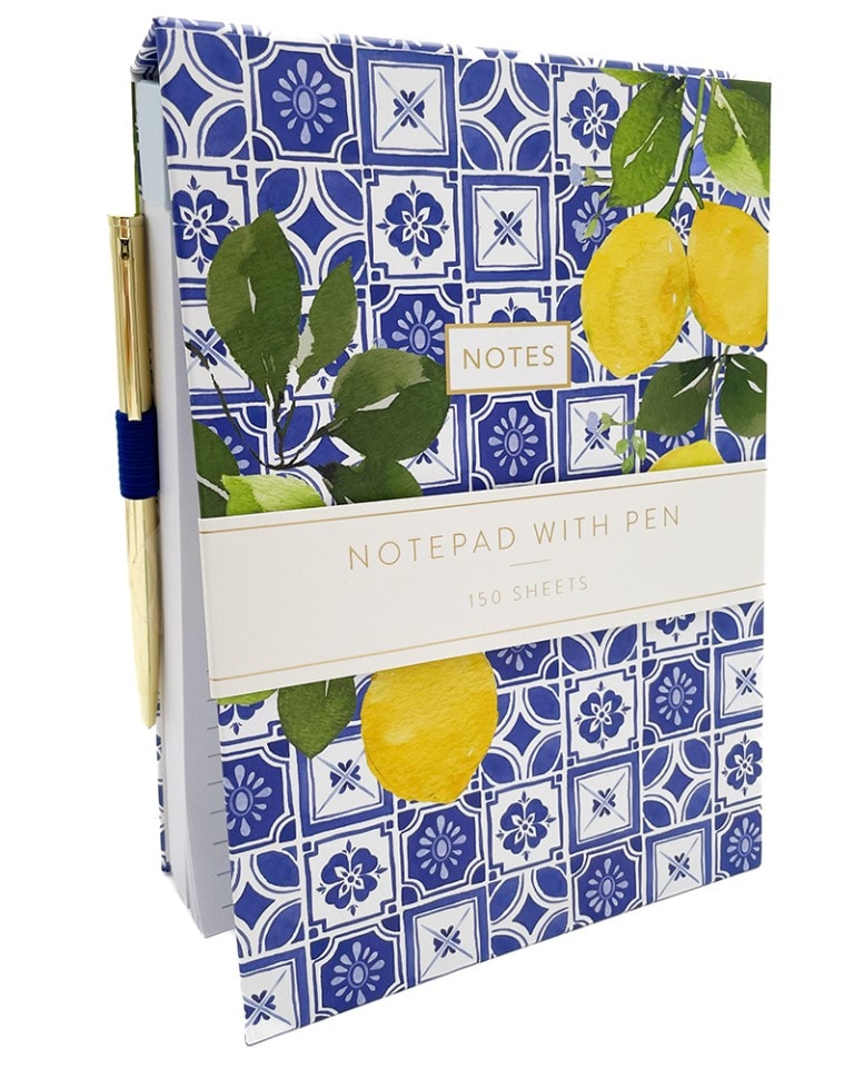 Lemon Notepad with Pen
