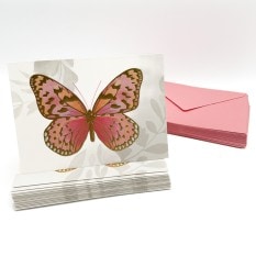 3.75" x 5.2" Blank Butterfly Cards (24 Pack)