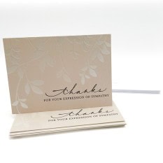 3.75" x 5.2" Blank Thanks for Your Expression of Sympathy Cards (10 Pack)